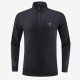 1/4 Zip Pull - “Wind Polar” Noir / XS