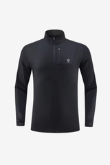 1/4 Zip Pull - “Wind Polar” Noir / XS