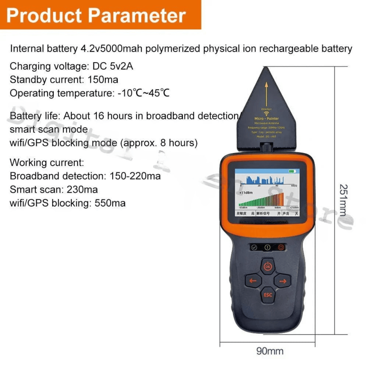 Ultra-Powerful GPS Tracker/Camera/Microphone Détektor