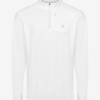 Haut-Demi Zipper coupe vent Blanc / XS