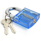 Serrure transparente - Apprenez à crocheter facilement Cadenas Bleu